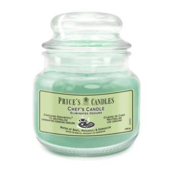 Price's Candles Scented Candle in a Jar Chefs - Basil, Patchouli & Geranium