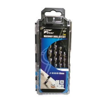 Pro User Masonry Drill Bit Set - 5 Piece