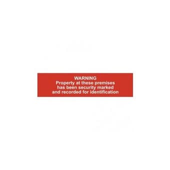 Warning property Sign