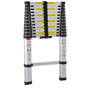 Protool 3.8 Metre Telescopic Aluminium Extending Ladder with Safety Locking System