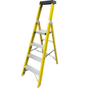 Protool 4 Step Fibreglass Platform Ladder