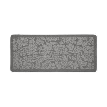 My Mat Stain Resistant Silver Floral Indoor Mat - 67cm X 150cm
