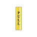 Gold Vertical Reading PULL Sign - 50mmx200mm