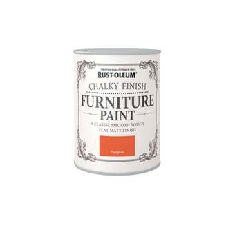 Rust-Oleum Chalky Finish Furniture Paint Pumpkin 750m