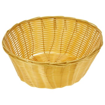 PVC Round Bread Basket – Durable & Stylish Serving Solution (24x10cm)