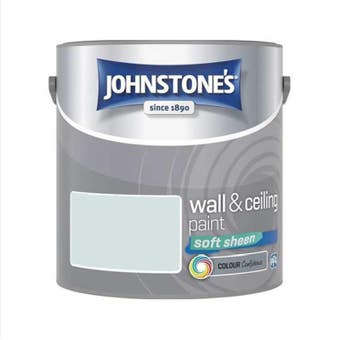 Johnstones Wall & Ceiling Soft Sheen Paint - Rain Mist 2.5L