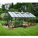Gardener 12ft x 19ft Anthracite/Black With Tough Glass & Black Base