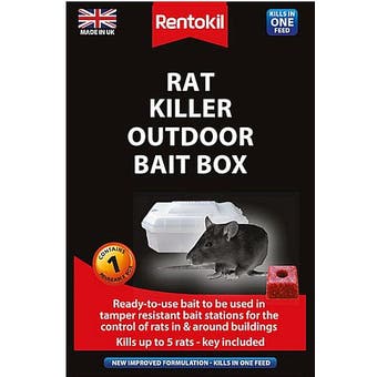 Rentokil Rat Killer Outdoor Bait Box