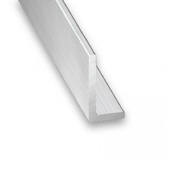 Raw Aluminium Unequal Corner Profile - 15mm x 20mm x 1m
