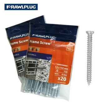 Rawlplug Solid Walls Frame Screws