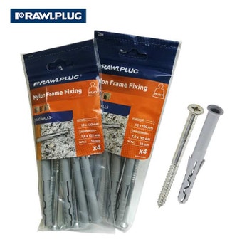 Rawlplug Nylon Solid Walls Frame Fixings
