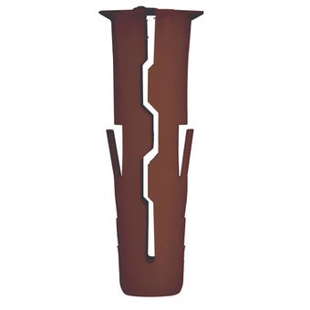 Rawlplug Uno Brown 7mm x 30mm Plastic Wall Plugs for Concrete Brickwork Stone and Plasterboard – Heavy-Duty Universal Fixings Pack of 48