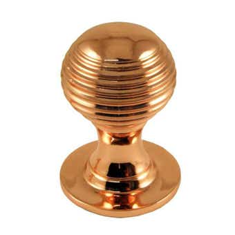 Rose Copper Queen Anne Cupboard Knob - 32mm
