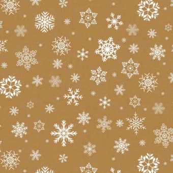 Christmas Readymade Tablecloth Snowflakes Gold – 140 x 2m