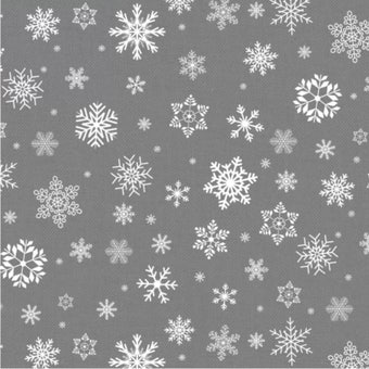 Christmas Readymade Tablecloth Snowflakes Silver – 140 x 2m