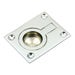 Rectangular Flush Ring 62mm x 48mm - Bright Chrome