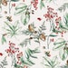 Red Berries and Pinecones Oil Cloth – Heavy Quality I 1.4m Width - Price Per Metre