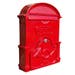 The Brosna Cast Aluminium Post Box - Slim Ruby Red
