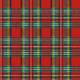 Red and Green Tartan Oil Cloth – Heavy Quality I 1.4m Width - Price Per Metre