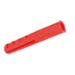 Red Plastic Plugs 6mm - Pack 40