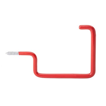 Red PVC Utility Screw Hook