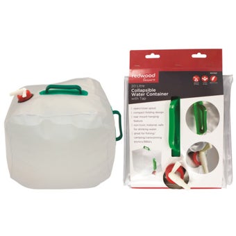 Redwood Collapsible Water Container - 20L Compact Folding Design for Outdoor Activities