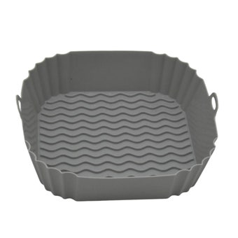 Reusable Silicone Air Fryer Liner – Square I 21 × 21 × 5.5 cm