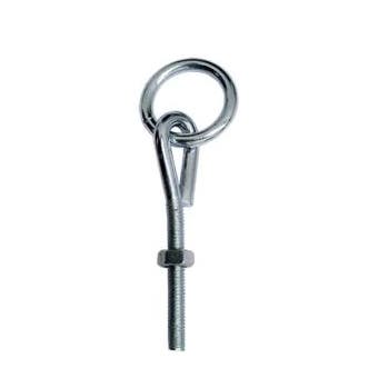 Ring Attached to U-Head Long Screw Galvanized 5/16