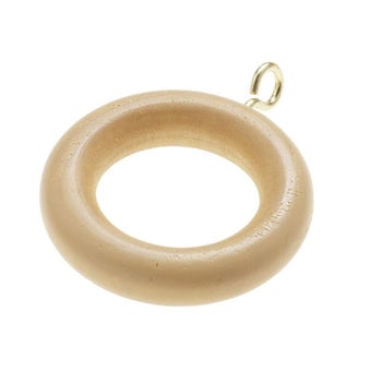 Ring for Wooden Curtain Pole - Pine I Pack of 10
