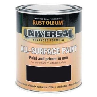 Rust-Oleum Universal All Surface Paint Black Matt 250ml
