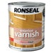 Ronseal Diamond Hard Clear Gloss Wood Varnish 750ml I Water Based Fast Drying Interior Use