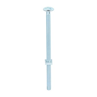Roofing Bolts with Square Nuts - Zinc - M8 x 160