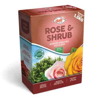Doff Rose & Shrub Fertiliser With Manure - 1.5Kg