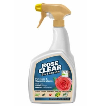 RoseClear 3-in-1 Insecticide and Fungicide Spray 800ml I Fast-Acting Protection for Roses and Ornamental Plants