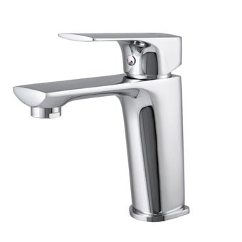 Rubineta Modena-18 Bathroom Mixer Tap with Neoperl Aerator CITEC Cartridge and Chrome Finish