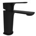 Rubineta Modena-18 Matt Black Bathroom Mixer Tap with Neoperl Slim Air Aerator and RubiCoat Finish
