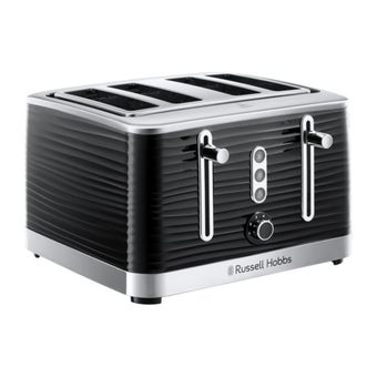 Russell Hobbs Inspire 4 Slice Black Toaster