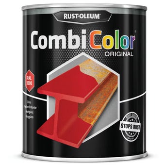 Rust-Oleum CombiColor Bright Red Gloss Metal Paint 750ml – Direct to Rust Primer and Topcoat for Metal Surfaces