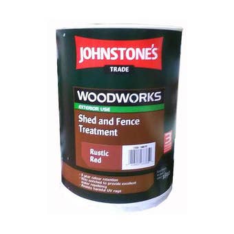 Johnstone's Woodworks Shed & Fence Treatment - Rustic Red 5L