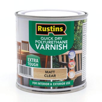 Rustins Quick Drying Polyurethane Varnish Matt Clear 500ml
