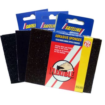 Safeline Flexible Abrasive Sponges - Packs of 2