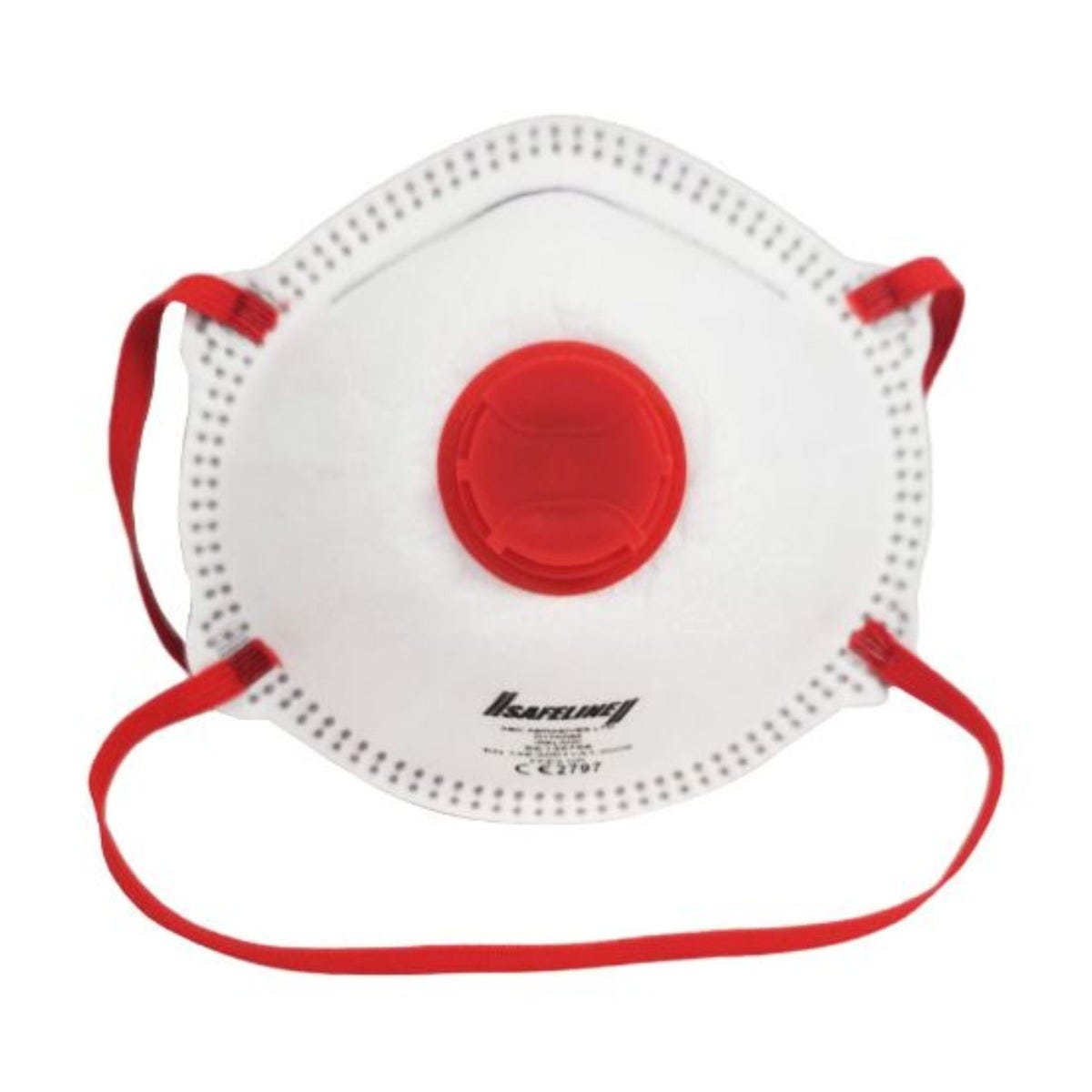 Safeline FFP3 Moulded Valved Dust Masks - Pack of 3