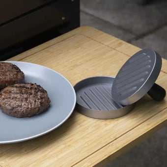 Sahara Non-Stick Aluminium Burger Press – Compact Hamburger Mould for Perfect Patties