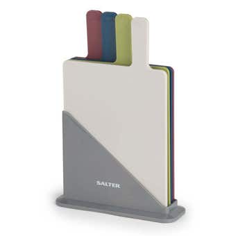 Salter 4 Piece Multi-Colour Chopping Board Set