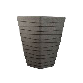 Sankey Tall Square Trojan Planter 40cm Granite