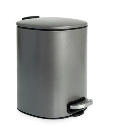 Santorini Pedal Bin Platinum -  5L 