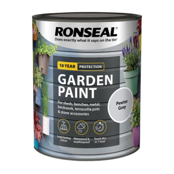 Ronseal Garden Paint Pewter Grey 750ml