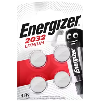 Energizer Lithium 3v 2032 Coin Battery - Pack Of 4