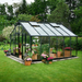 Juliana Gardener Greenhouse Aluminium/Black Safety Glass 12' x 14'