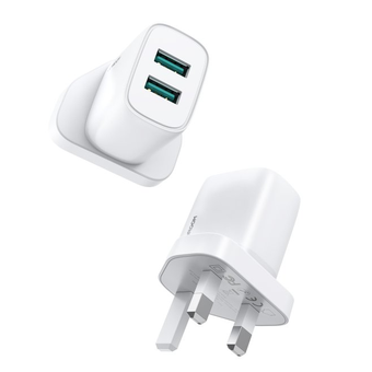 Mini fast charger plug with 2 X USB ports